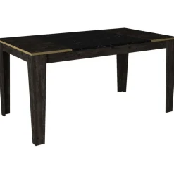 Veyron matbord 145 cm - Svart/guld