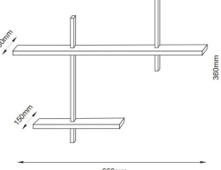 Vägghylla oregelbunden