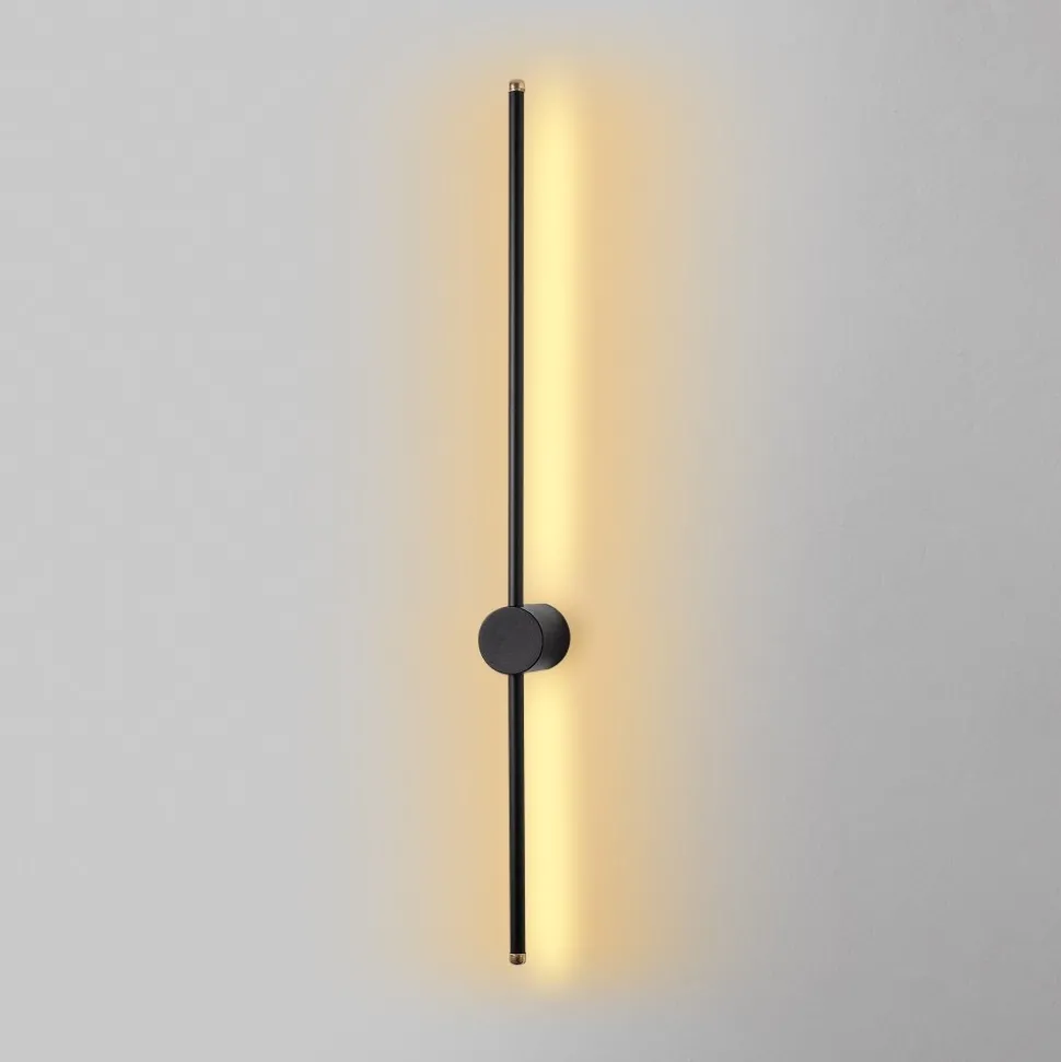 Vägglampa Glavo - Svart - 91 cm