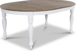 Victoria matgrupp inklusive 6 st Tuva matstolar i beige tyg + 6.00 x Stolsdyna