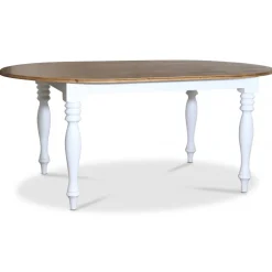 Victoria matgrupp, ovalt matbord 178 x 110 cm med 4 st Tuva stolar - Vit/Brunbets + Fläckborttagare för möbler