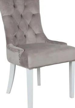 Victoria matgrupp, runt matbord Ø120 cm med 4 st Tuva stol Cleopatra - Vit/Brunbets + 4.00 x Stolsdyna