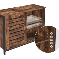 Vilgot skåp - Brun/svart