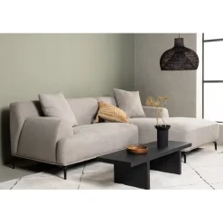 Viskan divansoffa - Svart/Ljusgrå