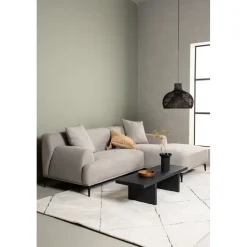 Viskan divansoffa - Svart/Ljusgrå