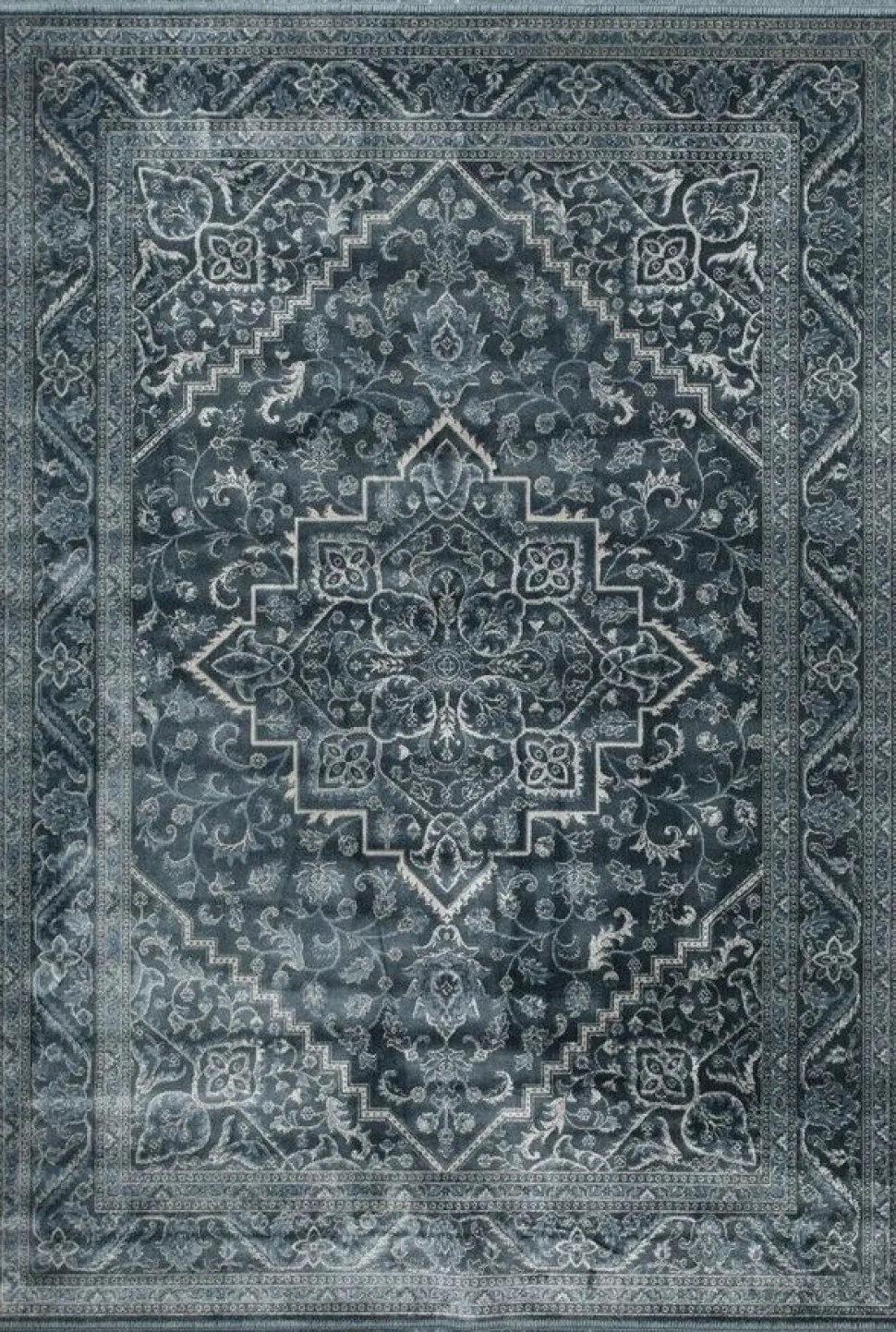 Viskosmatta Casablanca Kashan - Blå