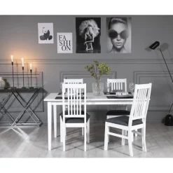 Vit stol med grå sits - Gåsö