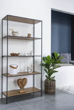 Vita Hylla - Svart/ek imitation