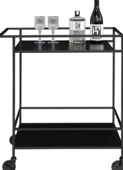 Vita Serveringsvagn 68 x 40 cm - Svart + Textilrengöring för möbler
