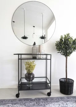 Vita Serveringsvagn 68 x 40 cm - Svart