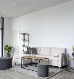 Vita Soffbord 60 x 90 cm - Svart/ek imitation