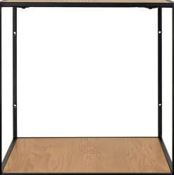 Vita Vägghylla - Svart/ek imitation - 36x36x36