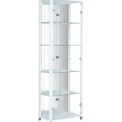 Vitrinskåp dubbeldörr - Optima Vit + Träolja för möbler