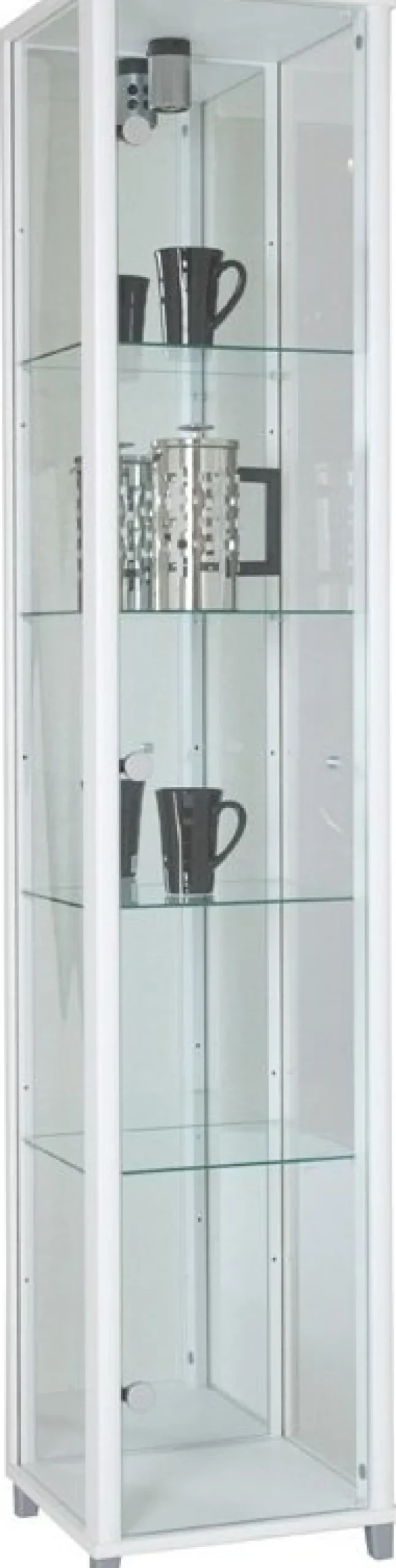 Vitrinskåp Optima 172 x 32 cm - Vit + Fläckborttagare för möbler