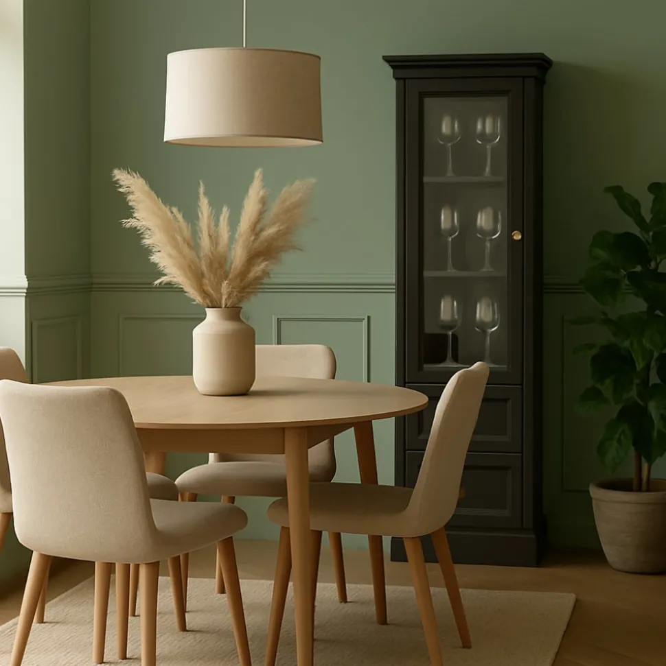 Vitrinskåp svart Bristol