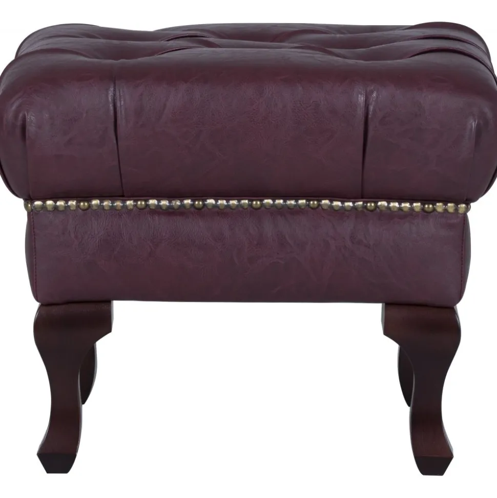 Vivaldino fotpall - Oxblod