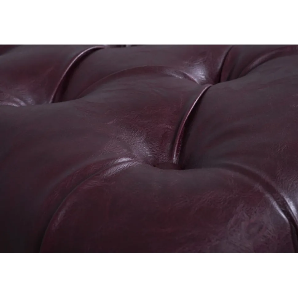 Vivaldino fotpall - Oxblod