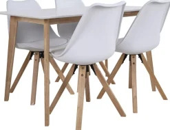 Vojens Matbord - Vit/natur - 120x70x75