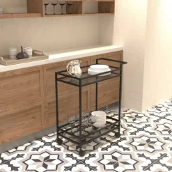 Vortex serveringsvagn - Svart