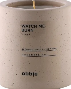 Watch Me Burn doftljus hög - Beige
