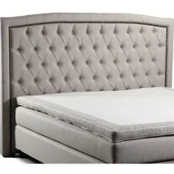 West sänggavel med nitar 120 x 95 cm - Svart