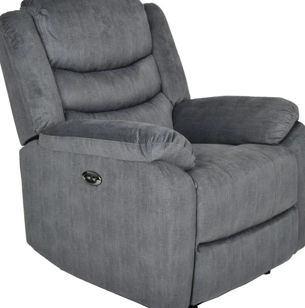 Winfield elektrisk recliner fåtölj - Mörkgrå + Fläckborttagare för möbler