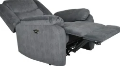 Winfield elektrisk recliner fåtölj - Mörkgrå + Fläckborttagare för möbler