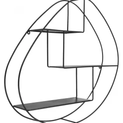 Wrexham vägghylla - Svart