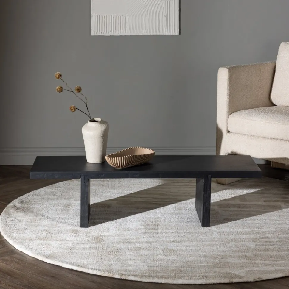 Yakunik soffbord 120 x 38 cm - Svart