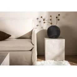 York High soffbord 40 x 40 cm - Beige + Möbeltassar