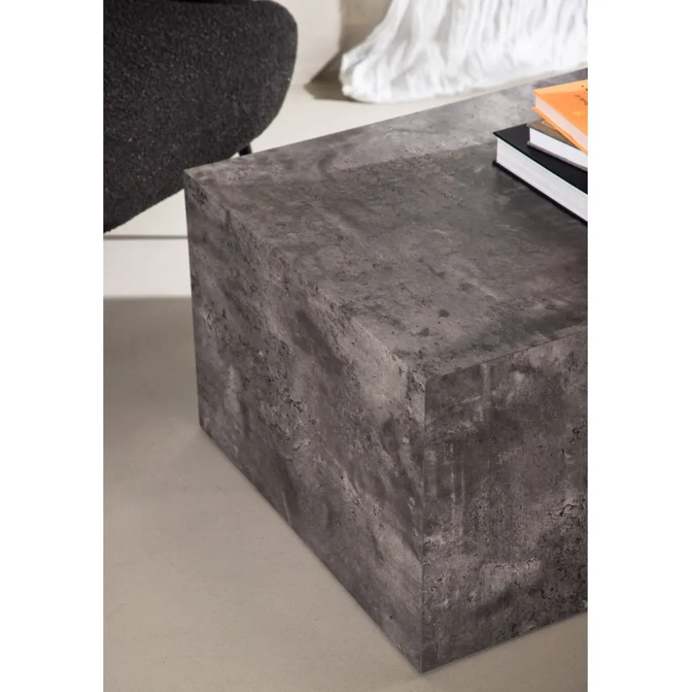 York Low soffbord 80 x 60 cm - Mörkgrå