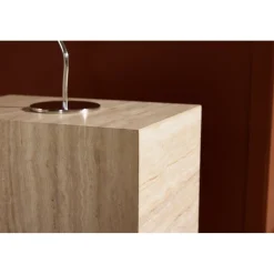 York sidobord 35 x 25 cm - Travertin-look