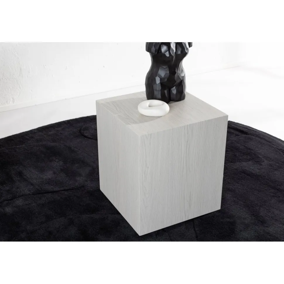 York soffbord 40 x 40 cm - Whitewash