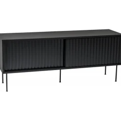 Yumi svart tv-bänk 132 cm