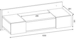 Zakkum sminkbord 100 x 39 cm - Vit + Glas och Kristallrengöring