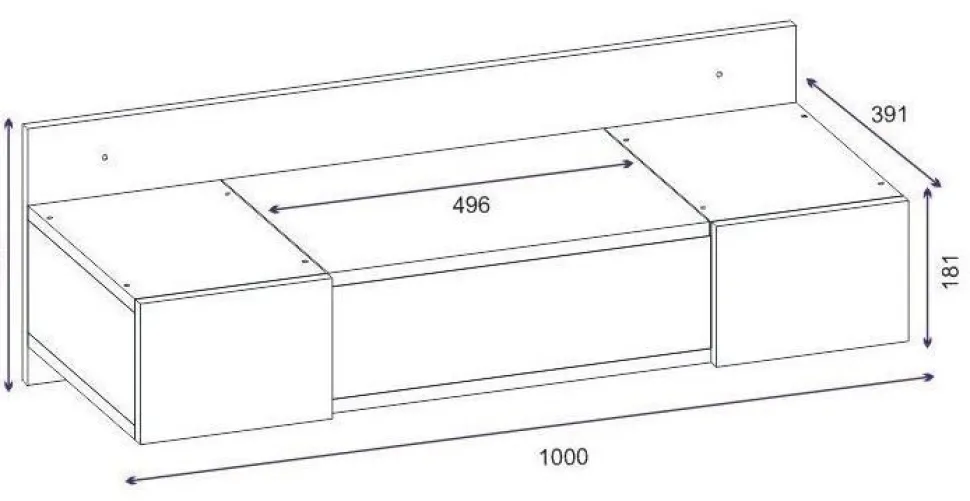 Zakkum sminkbord 100 x 39 cm - Vit + Glas och Kristallrengöring