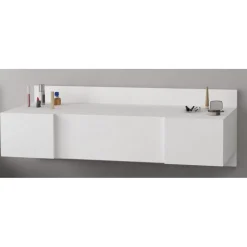 Zakkum sminkbord 100 x 39 cm - Vit