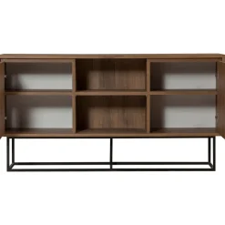 Zela skänk - Valnöt/svart