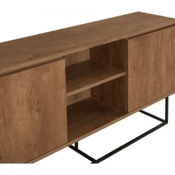 Zela skänk - Valnöt/svart