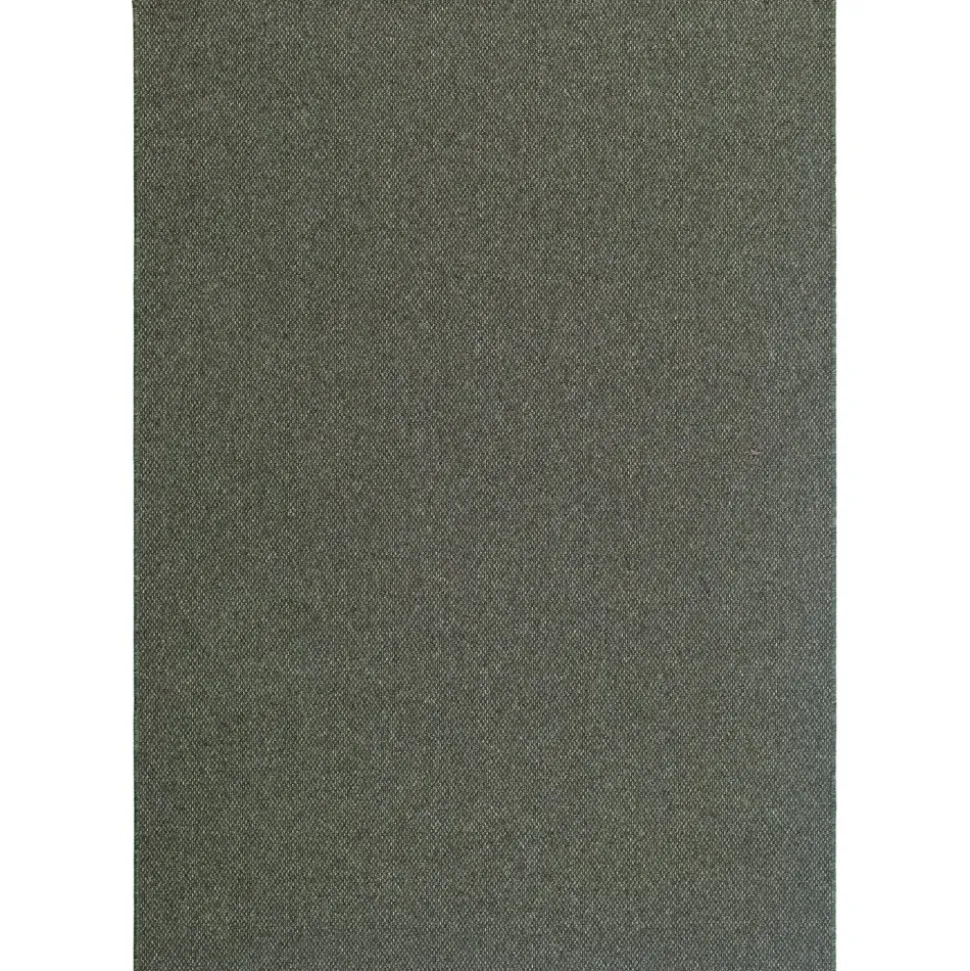 Zeus flatvävd matta Smaragdgrön